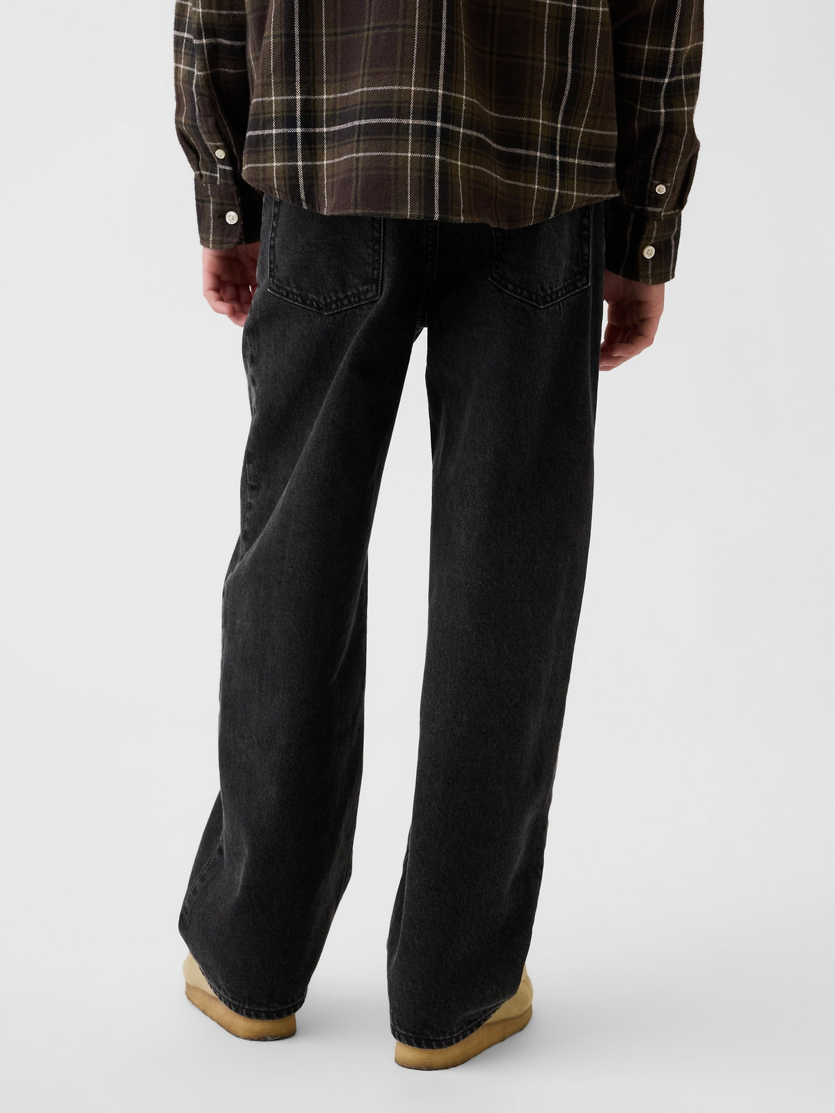 Siyah Baggy Jean Pantolon