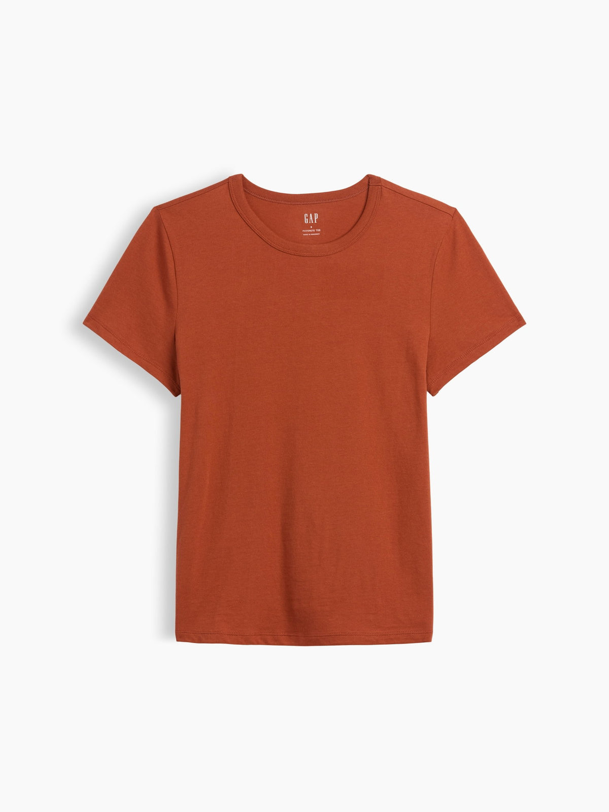 Turuncu Favorite Bisiklet Yaka T-shirt