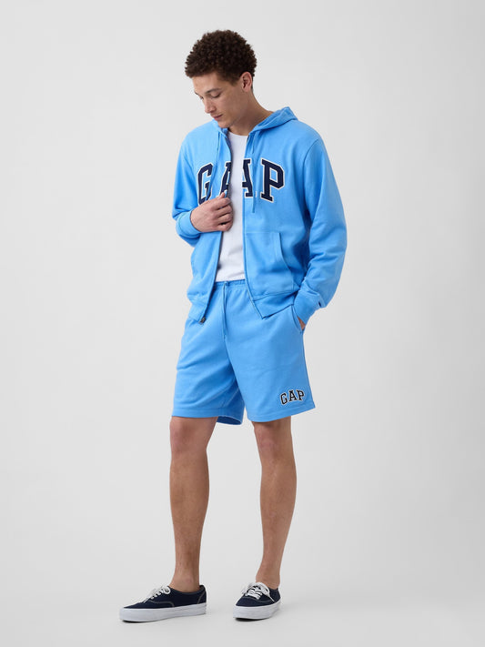 Açık Mavi 8'' Gap Logo Fransız Havlu Kumaş Şort