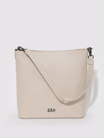 Bej Gap Logo Omuz Çantası