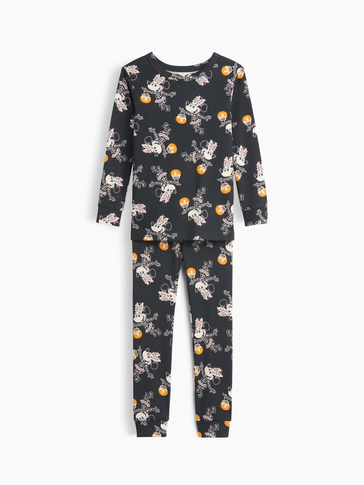 Siyah Disney Minnie Mouse Baskılı Pijama Takımı