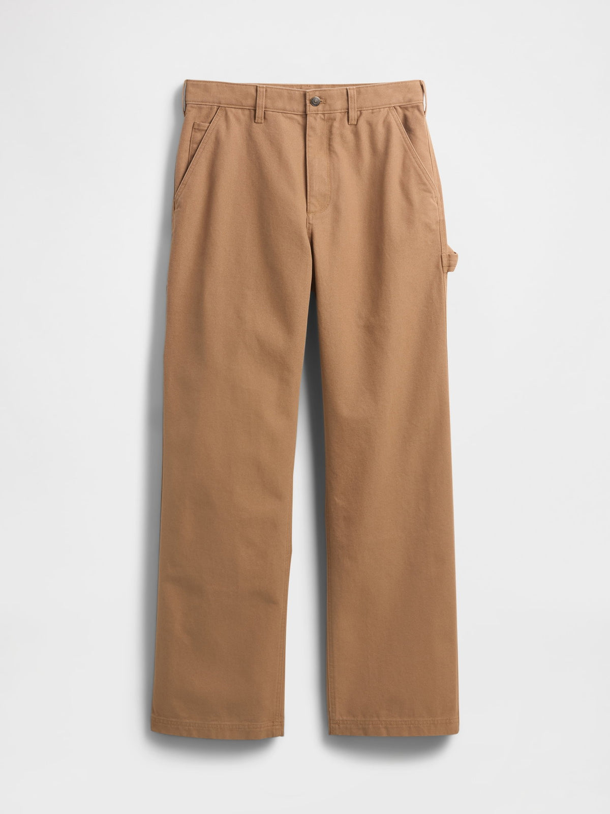 Kahverengi Canvas '90s Loose Pantolon