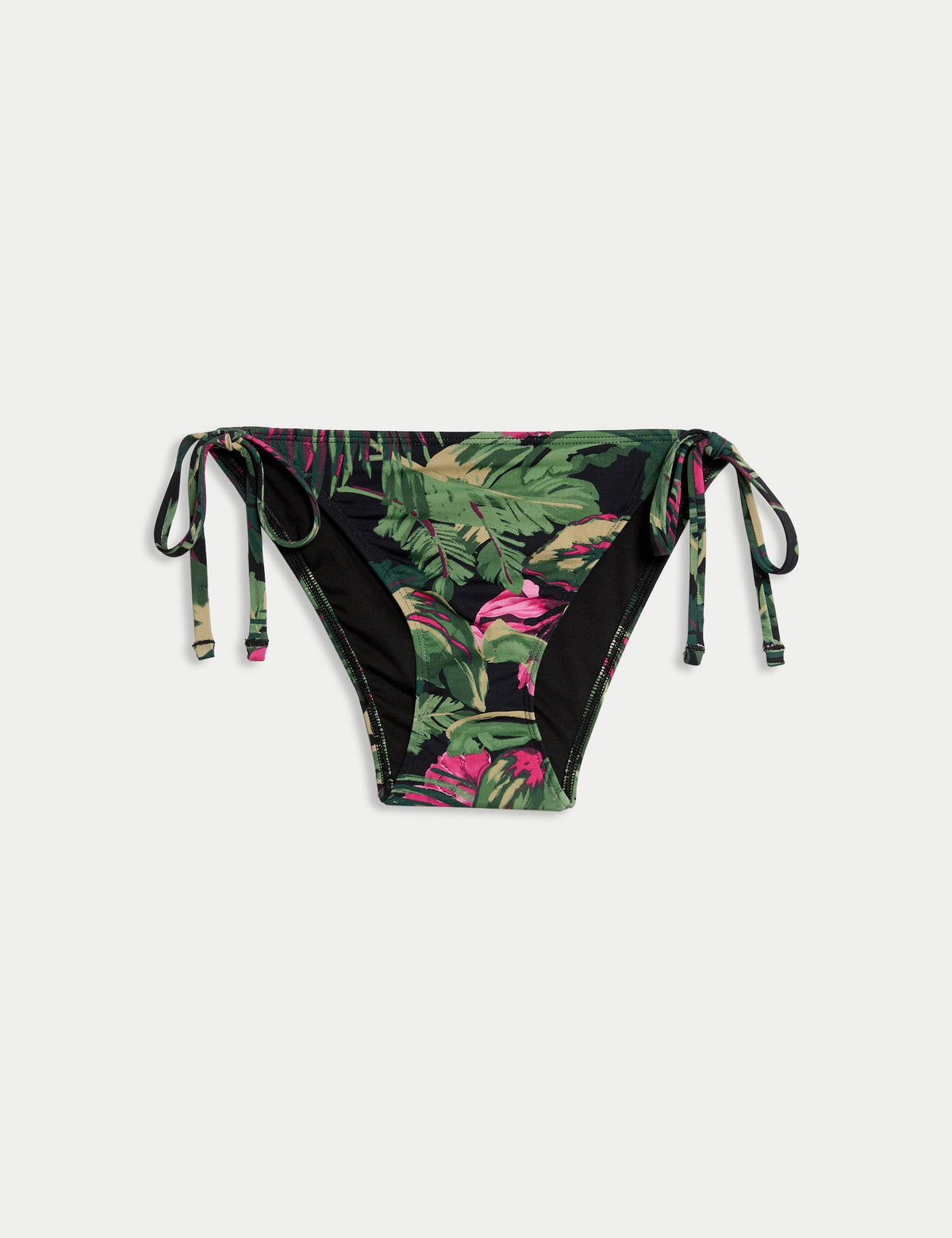 Desenli Bağcıklı Yüksek Bel Bikini Altı