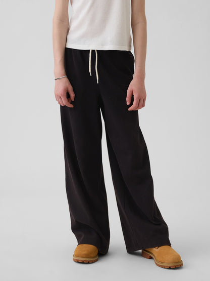 Siyah Kids Relaxed Wide-leg Pantolon