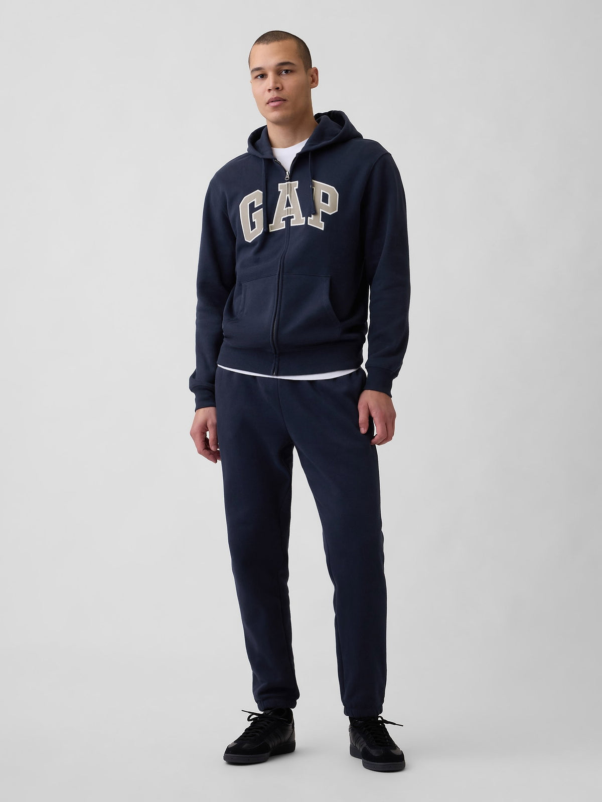 Koyu Yeşil Vintagesoft Arch Logo Tam Fermuarlı Sweatshirt