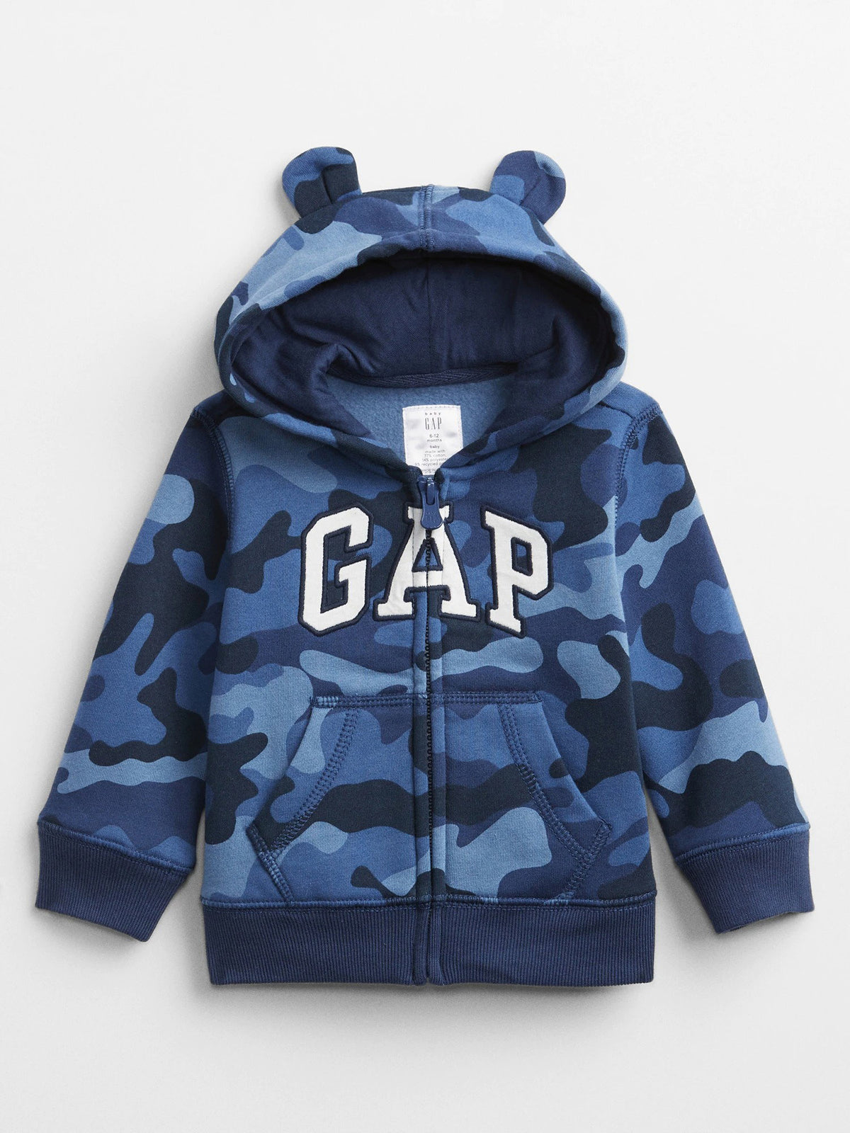 Kamuflaj Gap Logo Baskılı Sweatshirt