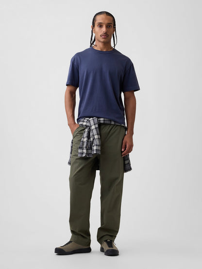 Haki Poplin '90s Loose Pantolon