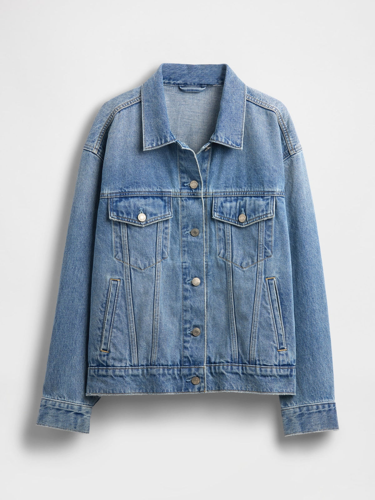 Açık Mavi Oversized Icon Denim Ceket