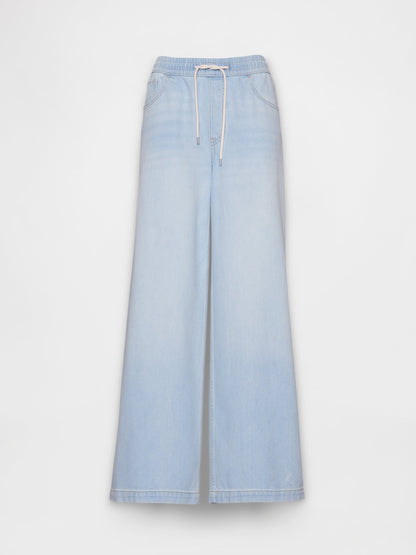 Açık Mavi Mid Rise Ultrasoft Easy Baggy Jean Pantolon