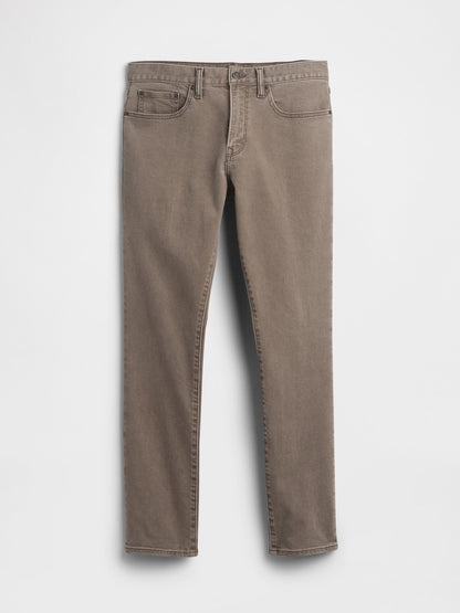 Kahverengi Slim Soft Wear Jean Pantolon