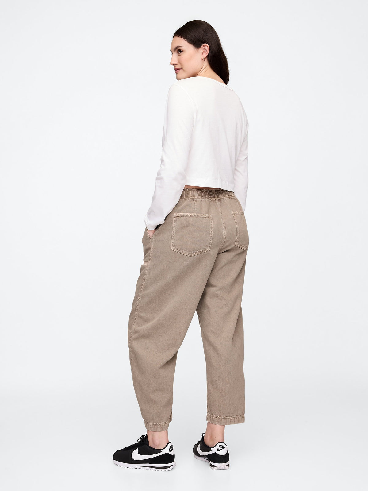 Bej Straight Jean Pantolon