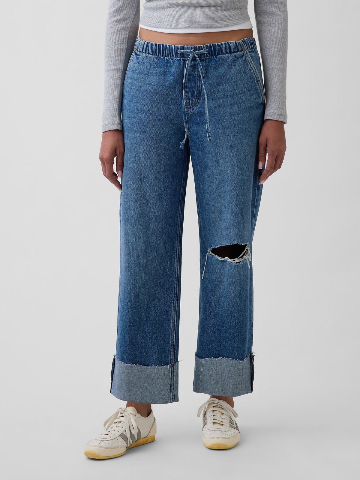 Mavi Low Rise '90s Loose Easy Crop Jean Pantolon