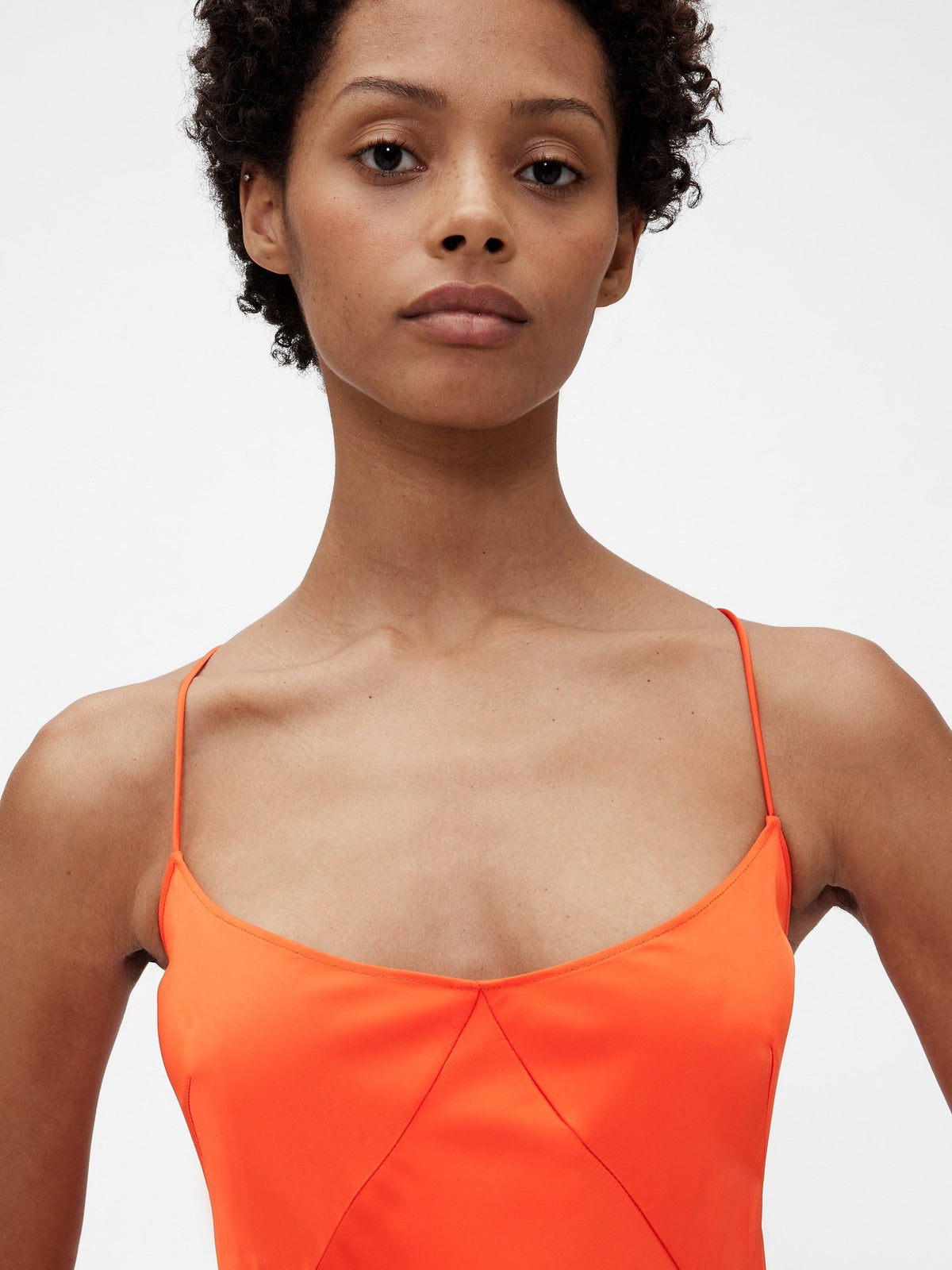 Turuncu Gapstudio Saten Slip Elbise