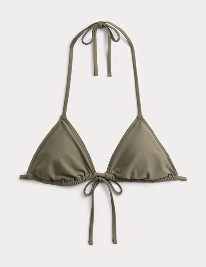 Üçgen Bağlamalı Bikini Üstü