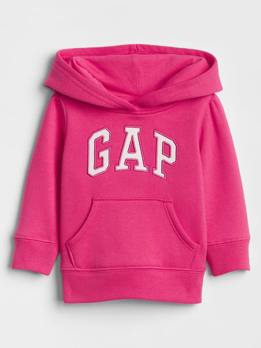 Pembe Gap Logo Kapüşonlu Sweatshirt
