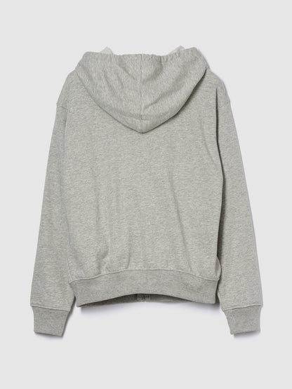 Gri Gap Logo Relaxed Fermuarlı Sweatshirt