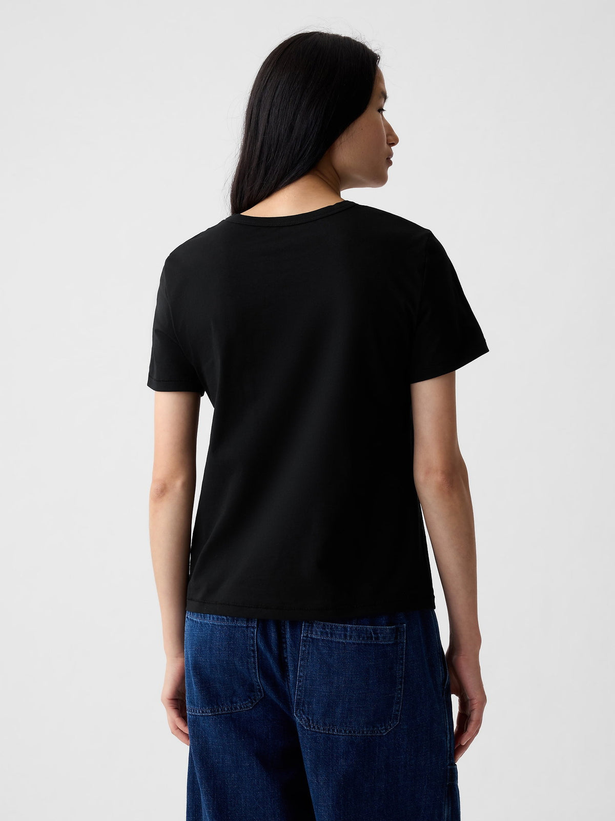 Açık Gri %100 Pamuk Vintagesoft Bisiklet Yaka T-shirt
