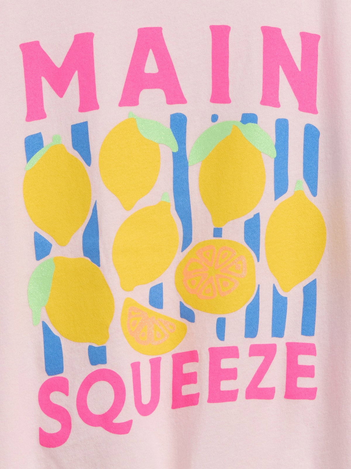 Pembe Oversized Knot-tie Grafik Baskılı T-shirt