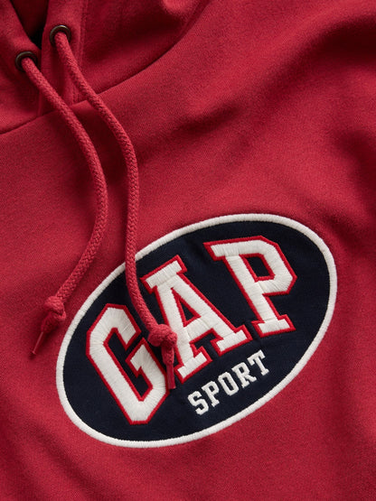 Kırmızı Vintagesoft Terry Oversized Gap Logo Crop Sweatshirt