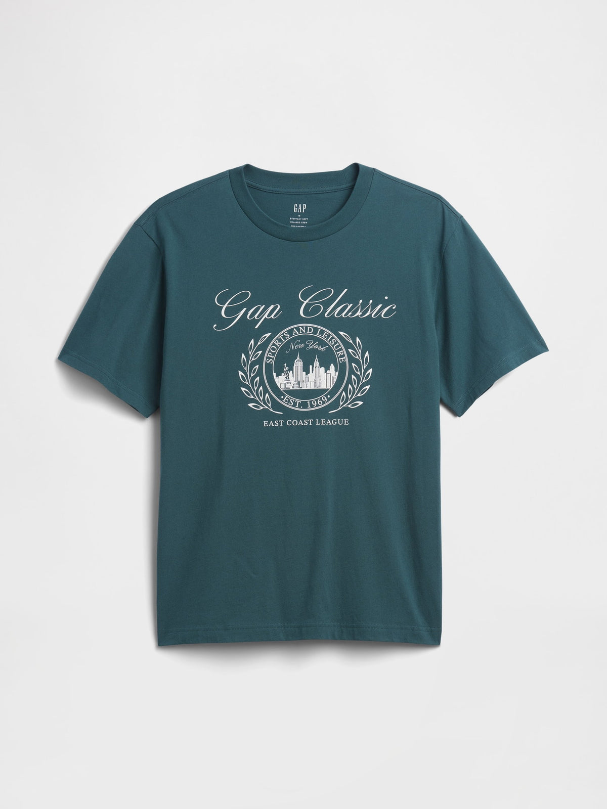 Koyu Yeşil Everyday Soft Relaxed Grafik T-shirt