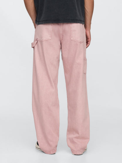 Pembe Ultrasoft Double-knee Carpenter Baggy Jean Pantolon