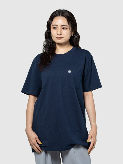 Beyaz Organik Pamuk Cepli T-shirt
