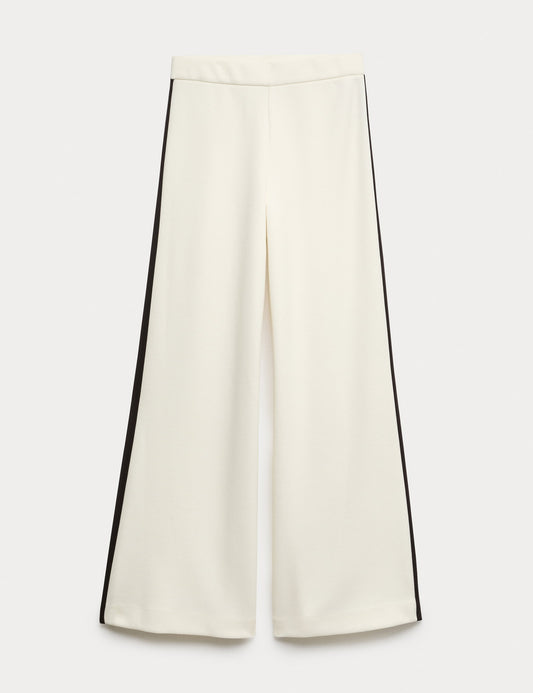 Wide Leg Yan Şerit Detaylı Pantolon