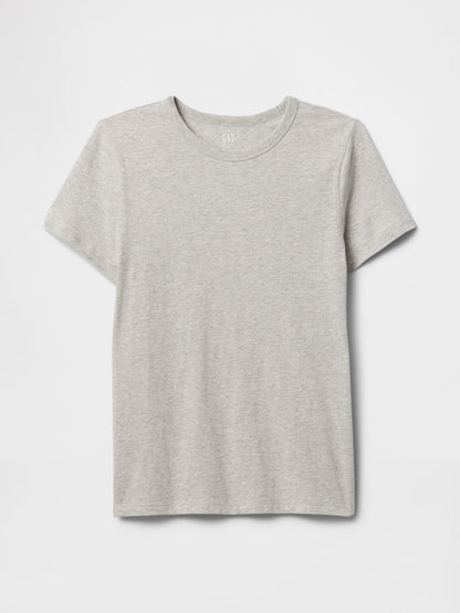 Gri Favorite Bisiklet Yaka T-shirt
