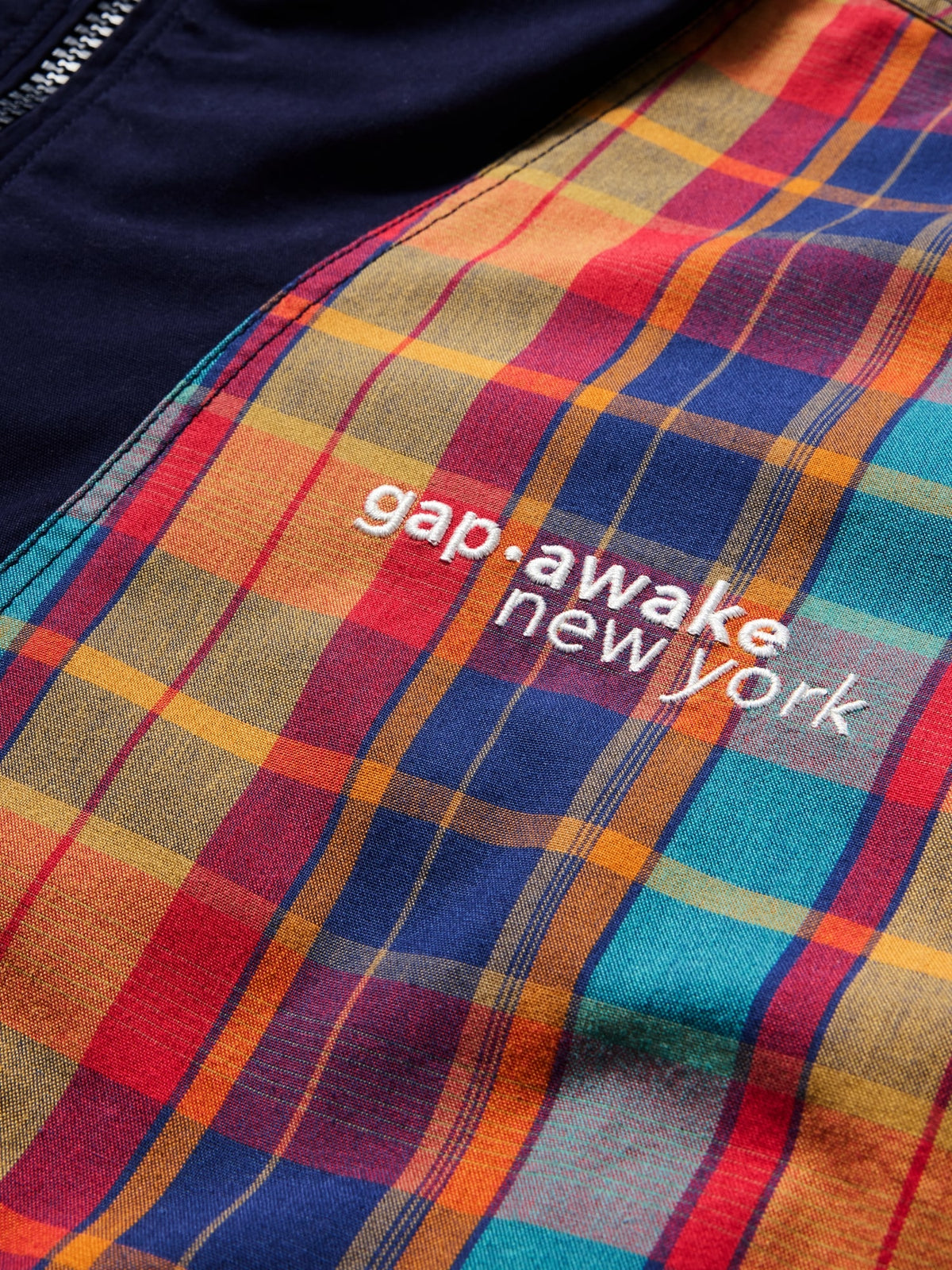 Çok Renkli Gap × Awake Ny Oversized Çift Taraflı Kanvas Ceket
