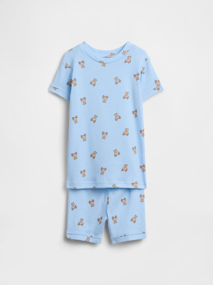Açık Mavi Brannan Bear Desenli Pijama Seti