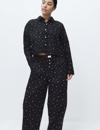 Desenli Pijama Üstü