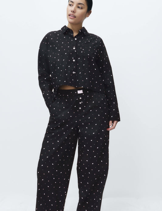 Desenli Pijama Üstü