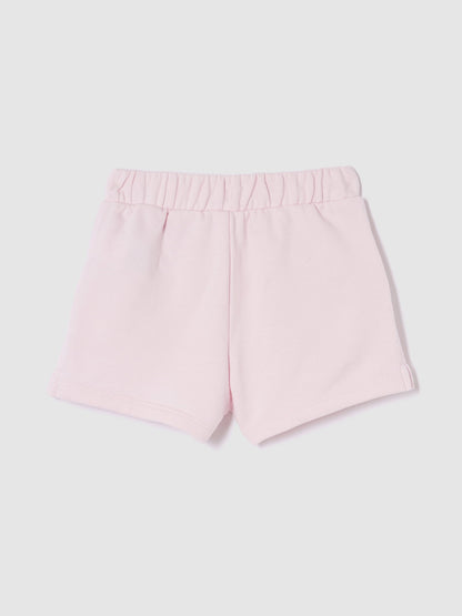 Pembe Gap Logo Pull-on Fransız Havlu Kumaş Şort