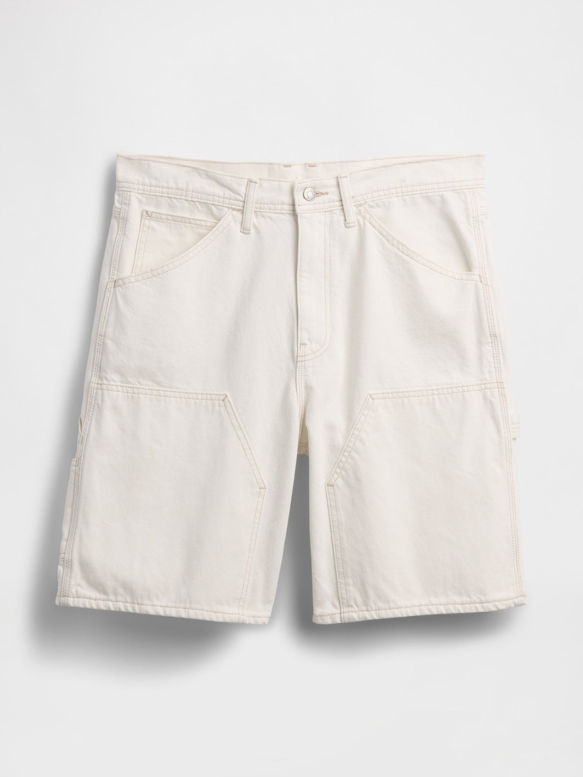 Krem 9 Loose Denim Carpenter Şort