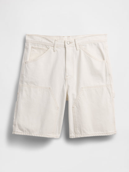 Krem 9 Loose Denim Carpenter Şort