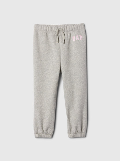 Pembe Gap Logo Kalp Desenli Pull-on Jogger Fleece Eşofman Altı