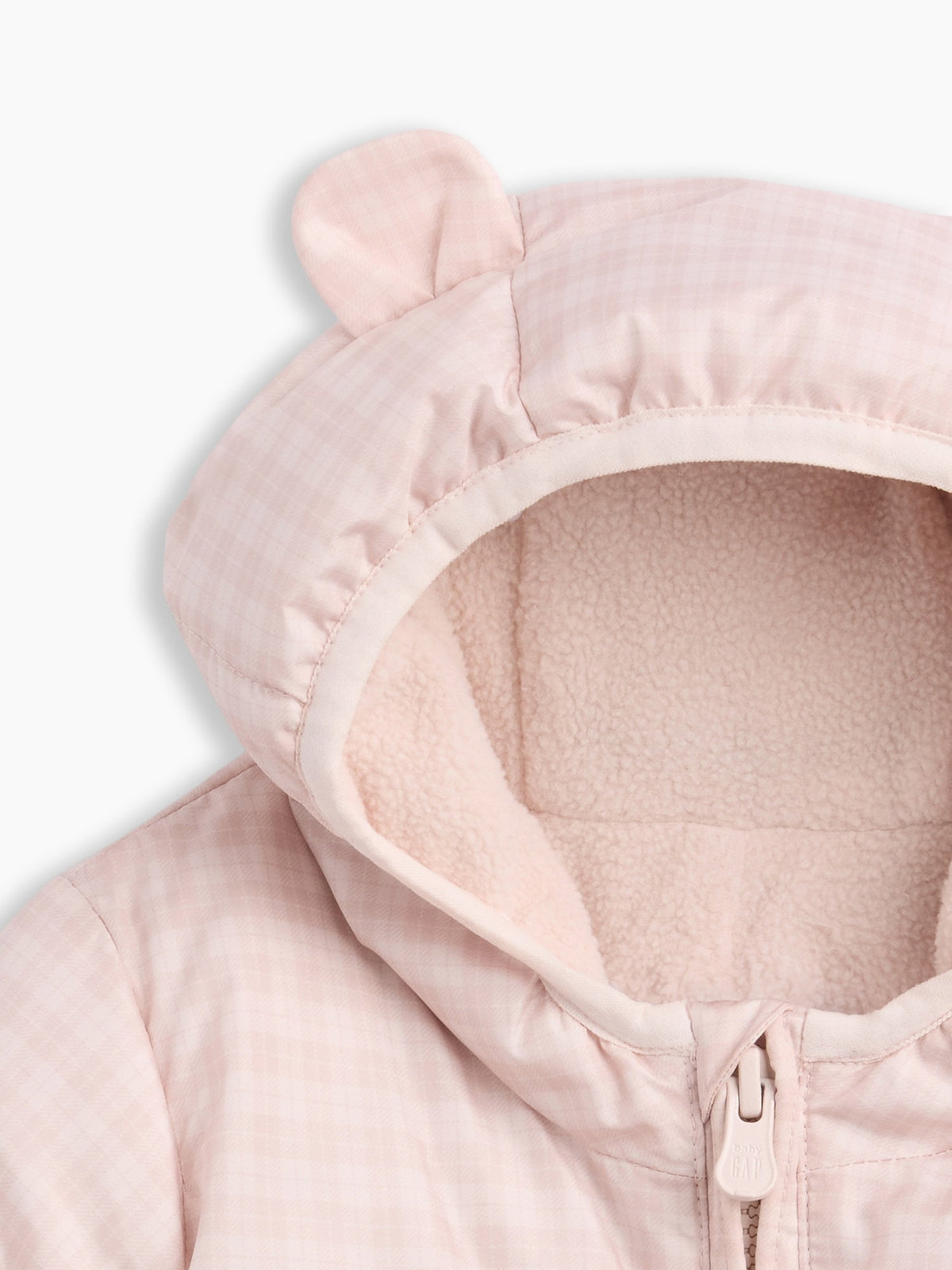 Açık Pembe Puffer Şişme Kışlık Tulum