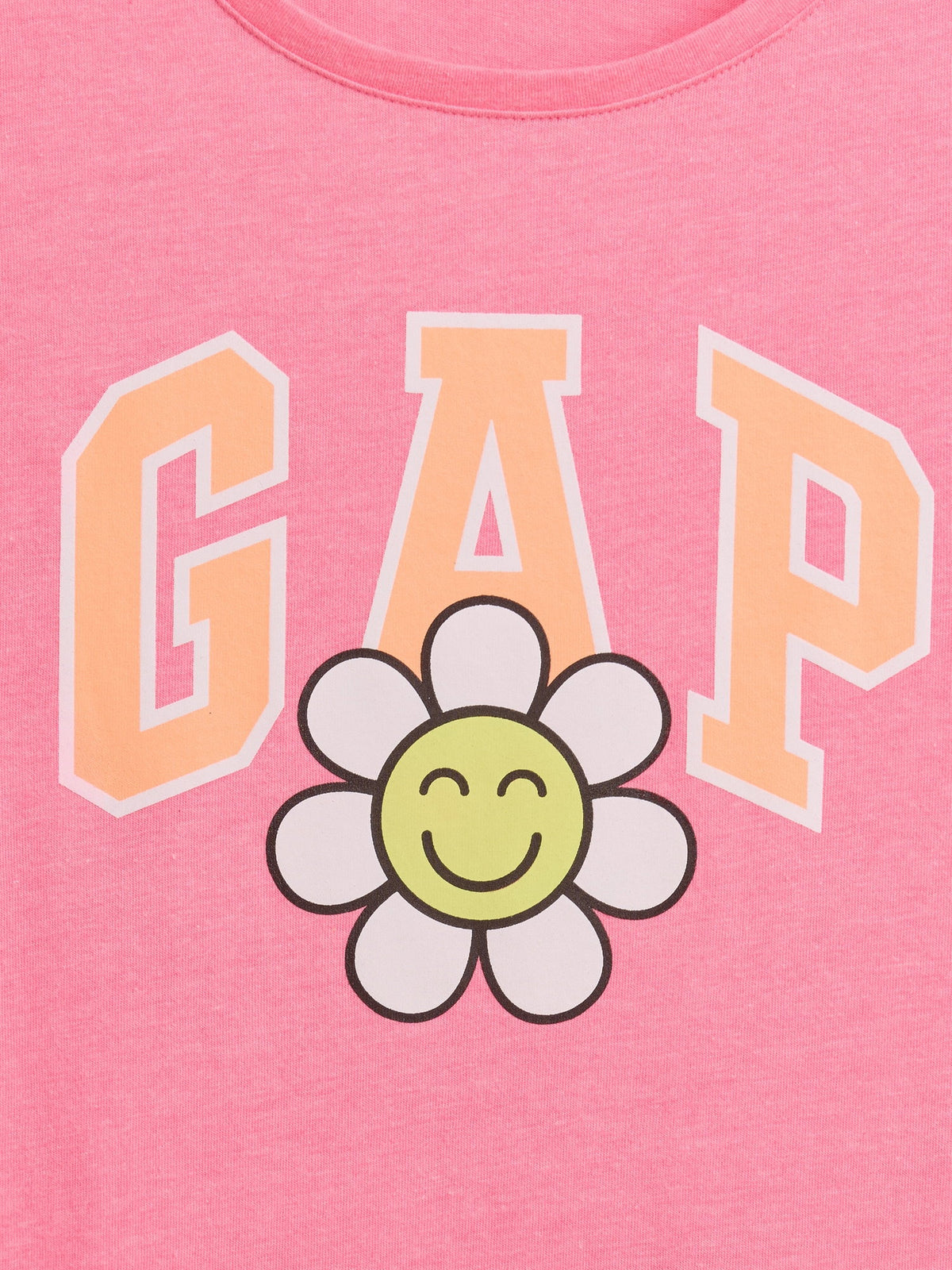 Pembe Grafik Baskılı T-shirt
