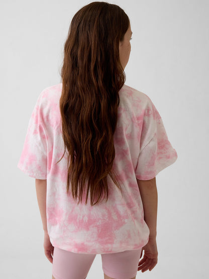 Açık Pembe Nirvana Oversized T-shirt
