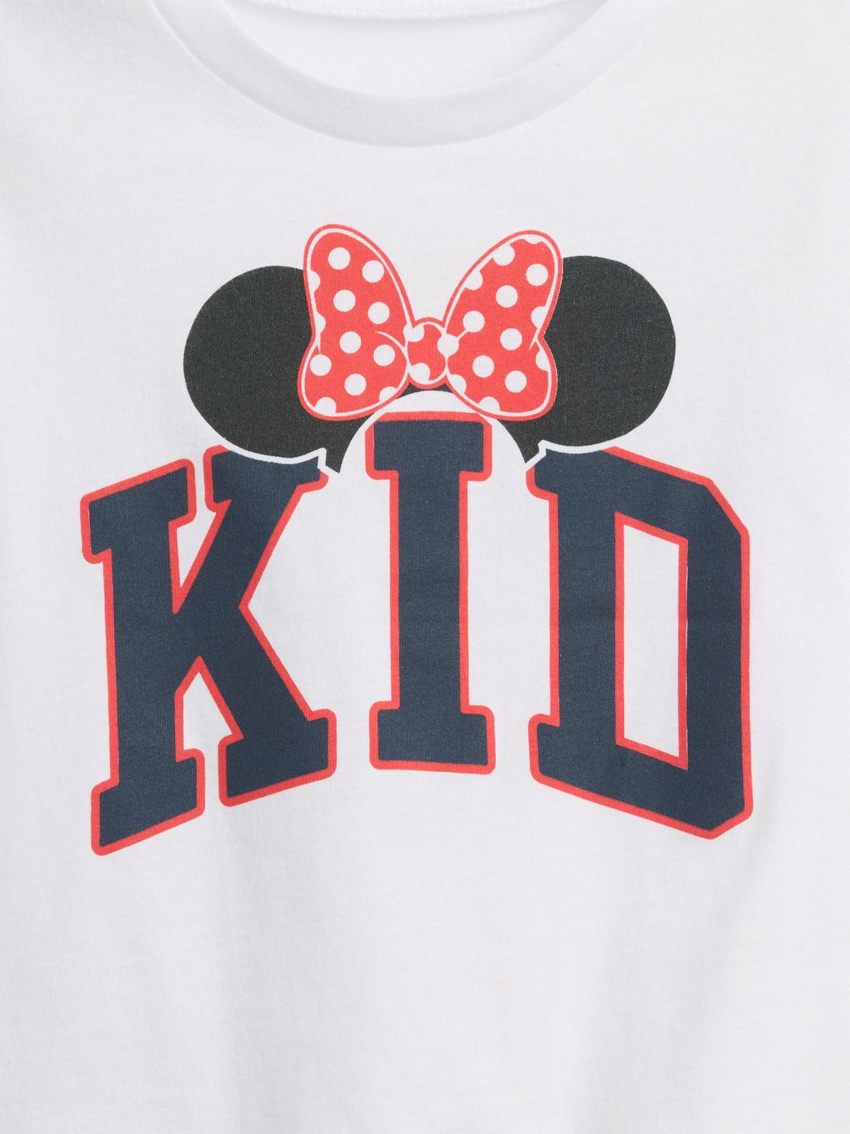 Beyaz Kid Grafik Baskılı T-shirt
