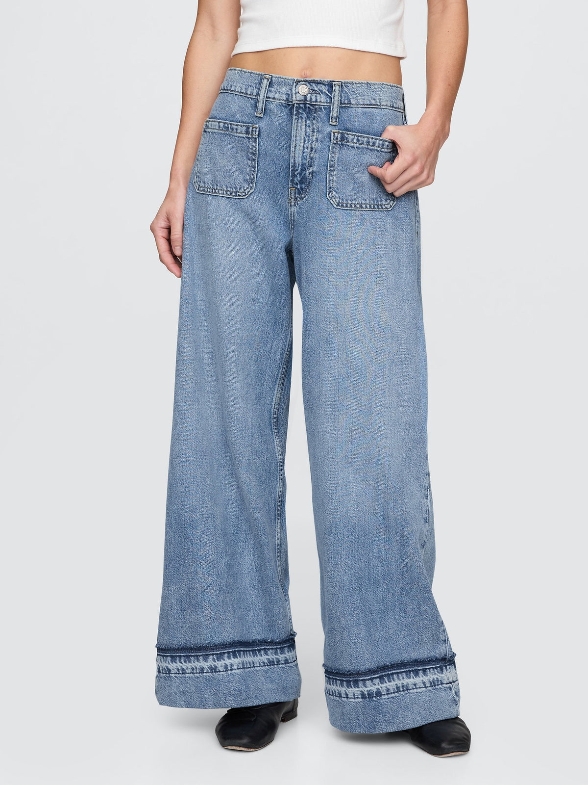 Mavi Mid Rise Ultrasoft Baggy Jean Pantolon