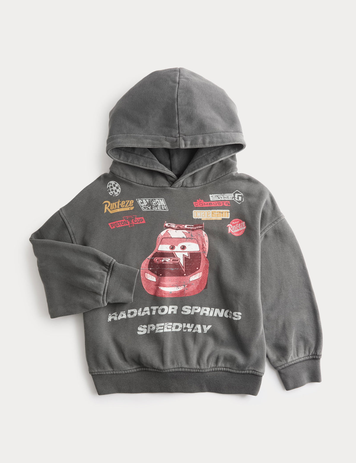 Pamuk Karışımlı Disney Cars Kapüşonlu Sweatshirt (3–7 Yaş)