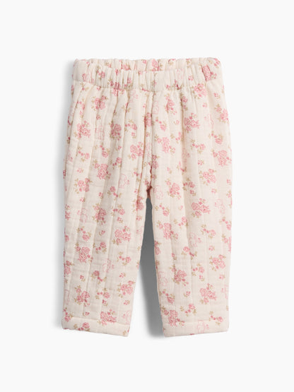 Çok Renkli Baby Kapitone Gauze Pull-on Pantolon