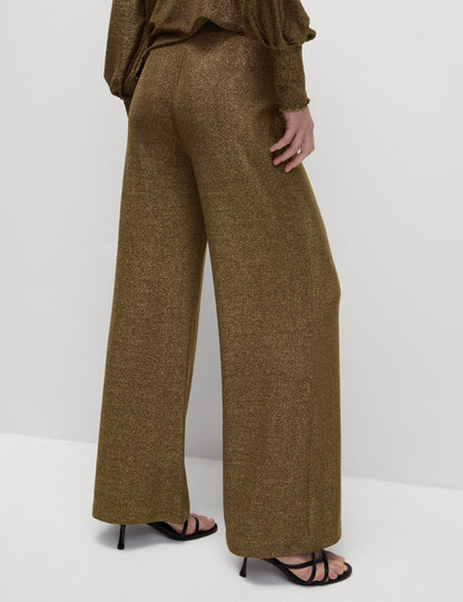 Parıltılı Wide Leg Pantolon