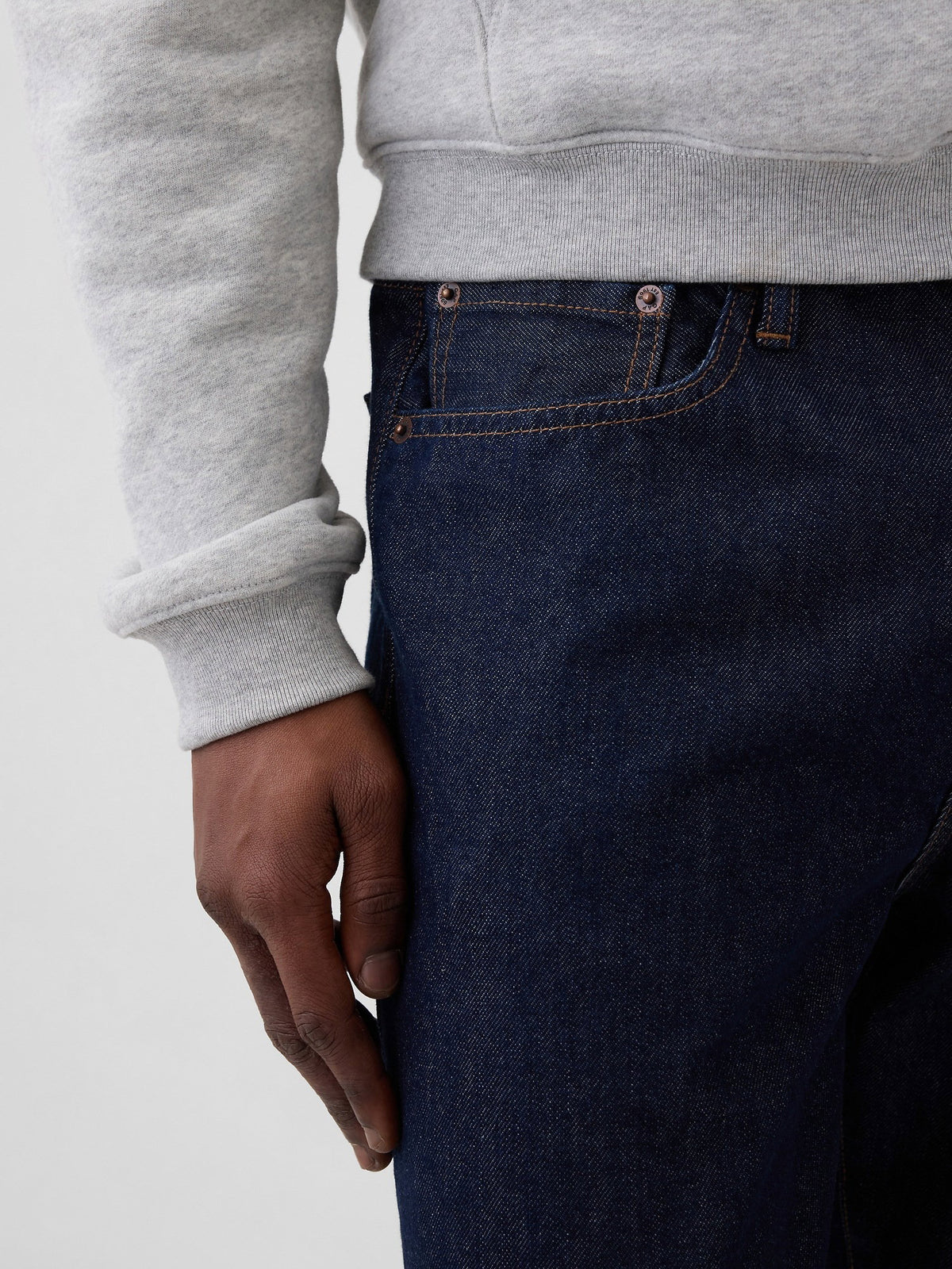 Lacivert Relaxed Jean Pantolon