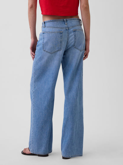 Açık Mavi Low Rise Ultrasoft '90s Loose Jean Pantolon
