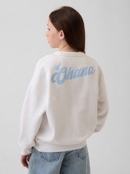 Beyaz Disney Çocuk Vintagesoft Oversize Sweatshirt