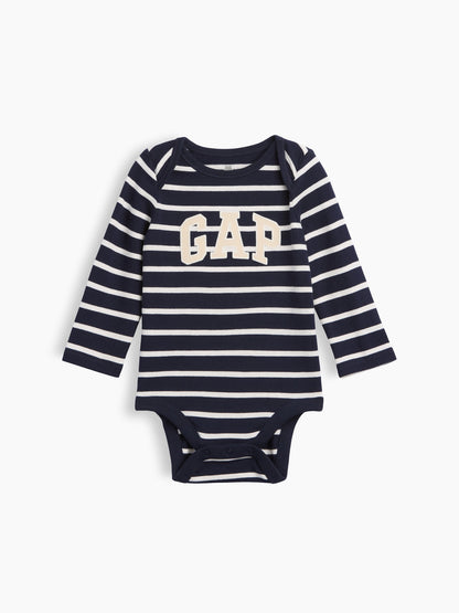 Lacivert Organik Pamuk Gap Logo Bodysuit