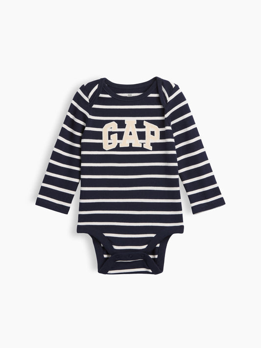 Lacivert Organik Pamuk Gap Logo Bodysuit