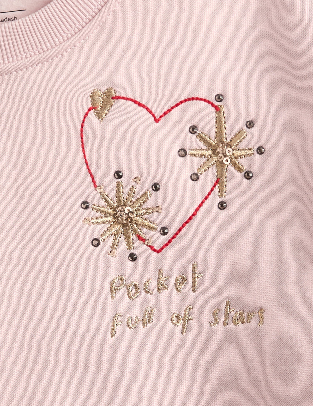 Pamuk Karışımlı Desenli Sweatshirt (2-10 Yaş)